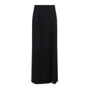 Moschino Svart Ullkjol Elegant Stil Black, Dam