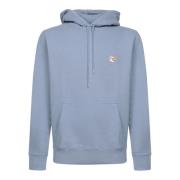 Maison Kitsuné Blå Sweatshirt Ultimat Komfort Stil Blue, Herr