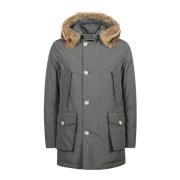 Woolrich Avtagbar päls parka för arktiskt väder Gray, Herr