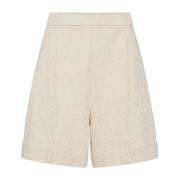 MOS Mosh Jacquardkvalitet Shorts & Knickers Beige, Dam