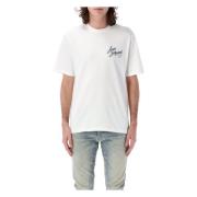 Amiri Holliwood Bomull Tee White, Herr