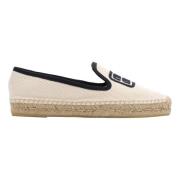 Miu Miu Bomull Drill Espadriller för Kvinnor Beige, Dam