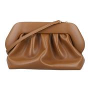 THEMOIRè Karamell Vegan Tyg Clutch Handväska Brown, Dam