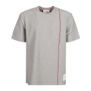 Thom Browne Klassisk Bomull T-shirt Gray, Herr