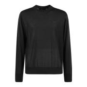 Dsquared2 Stilig Pullover Tröja för Män Black, Herr