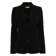 Stella McCartney Svart Ikonisk Regular Blazer Kvinnor Black, Dam