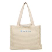 Marni Vävd Straw Väska Beige, Dam