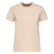 Moncler Beige Bomull T-shirts och Polos Beige, Dam