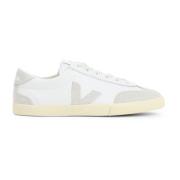 Veja Vita Lädersneakers för Kvinnor White, Dam