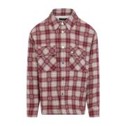 Amiri Vadderad Overshirt Red, Herr