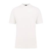 Ermenegildo Zegna Bomull Silk Crew-neck T-shirt White, Herr