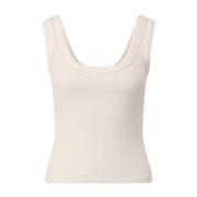 Citizens of Humanity Räfflad Crop Top Faye Beige, Dam