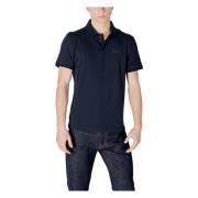 Emporio Armani EA7 Kortärmad Polo Vår/Sommar Kollektion Blue, Herr