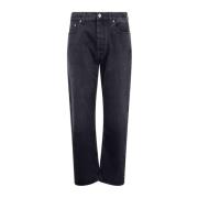 Off White Stiliga vita denim jeans Black, Herr