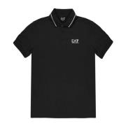 Emporio Armani EA7 Kortärmad Polo Vår/Sommarkollektion Black, Herr