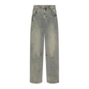 Entire Studios Jeans med logotyp Beige, Herr