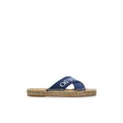 Off White Slides 'Criss' Blue, Dam