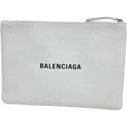 Balenciaga Vintage Pre-owned Laeder kuvertvskor White, Herr