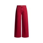 Pepe Jeans Wide Leg Jeans Red, Dam