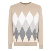 Ballantyne Juta Medium Grey Neck Pullover Multicolor, Herr