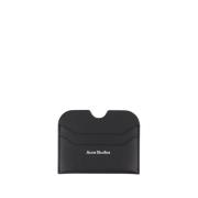 Acne Studios Svart Läderkorthållare Black, Herr