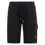 C.p. Company Cargo Fleece Shorts Black, Herr