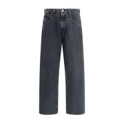 Agolde High Waist Fusion Jeans med Bältesöglor Black, Herr