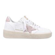 Golden Goose Stiliga lädersneakers för kvinnor Pink, Dam