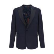 PS By Paul Smith Klassisk ullblazerjacka Blue, Herr