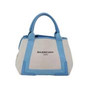 Balenciaga Vintage Pre-owned Canvas handvskor Beige, Dam