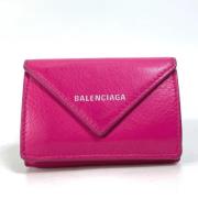 Balenciaga Vintage Pre-owned Laeder plnbcker Pink, Dam