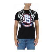 Plein Sport Svart Print T-shirt Black, Herr