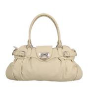 Salvatore Ferragamo Pre-owned Pre-owned Laeder handvskor Beige, Dam