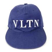 Valentino Vintage Pre-owned Bomull hattar-och-kepsar Blue, Herr