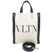 Valentino Vintage Pre-owned Canvas totevskor White, Dam