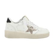 Golden Goose Broderad Stjärna Läder Sneakers White, Dam