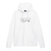 GAS Herr Sweatshirt Komfort Stil Modern White, Herr