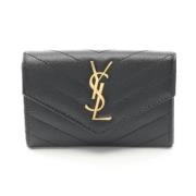 Yves Saint Laurent Vintage Pre-owned Laeder plnbcker Black, Dam