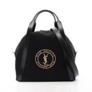 Yves Saint Laurent Vintage Pre-owned Canvas handvskor Black, Dam