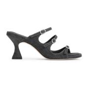 Carel Svarta tofflor med 7,5 cm klack Black, Dam