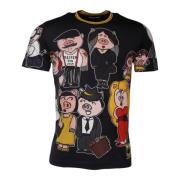 Dolce & Gabbana 2019 Året för Grisen T-shirt Multicolor, Herr