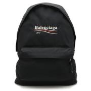 Balenciaga Vintage Pre-owned Canvas ryggsckar Black, Dam