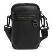 Armani Exchange Enkel Crossbody-väska med Justerbar Rem Black, Herr