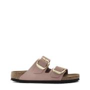 Birkenstock Snygga Lädersandaler Pink, Dam