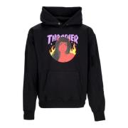 Thrasher Svart Hoodie med Känguruficka Black, Herr