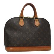 Louis Vuitton Vintage Pre-owned Canvas handvskor Brown, Dam