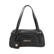 Versace Axelväska med Medusa Logo Charm Black, Dam