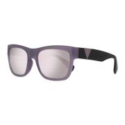 Guess Trapezformad Spegelglas Plast Solglasögon UV Purple, Dam