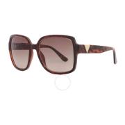 Guess Bruna Resin Solglasögon med Degraded Linser Brown, Dam