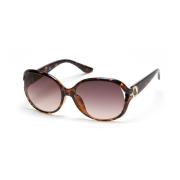 Guess Brun Resin Solglasögon med Degraded Linser Brown, Dam